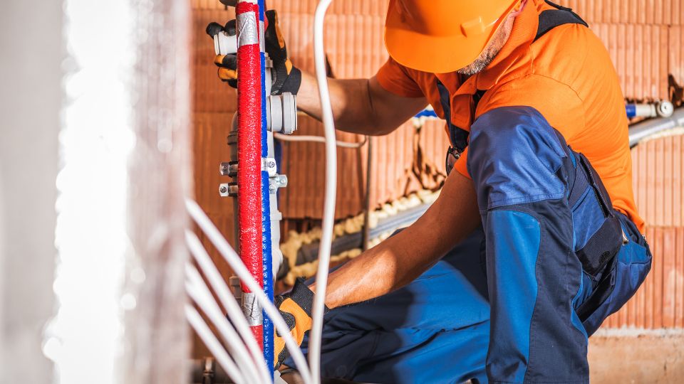 Plumber Installing Water Supply